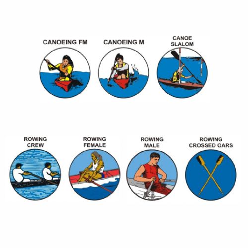 Canoeing & Rowing pk of 5 25mm centres-